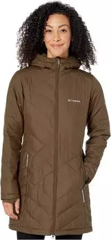 Небесная длинная куртка с капюшоном Columbia, оливково-зеленый