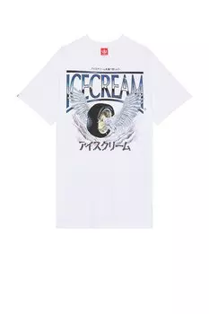 Небесная футболка Icecream, белый