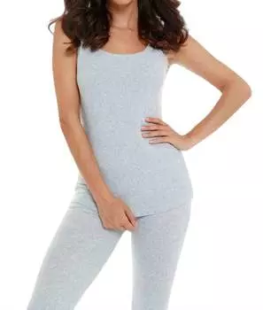 Небесно-голубая майка Jackie Kashmira french kyss