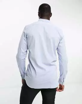 Небесно-голубая оксфордская рубашка с длинными рукавами French Connection Tall