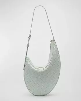Небольшая сумка для хранения Bottega Veneta, цвет Glacier-Muse Brass