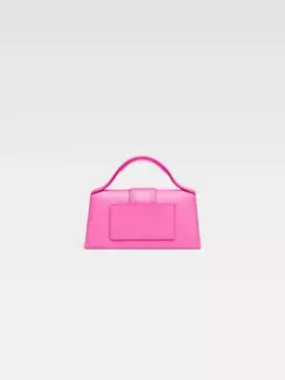 Небольшая сумка с клапаном Ле Бамбино Jacquemus, неоново-розовый