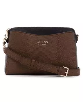 Небольшое плечо через плечо Lyndi с тремя отделениями для девушки GUESS