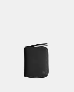 Небольшой кошелек с несколькими отделениями черного водостойкого цвета Rains, черный