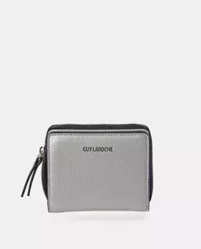 Небольшой кожаный кошелек на молнии Guy Laroche, золотой