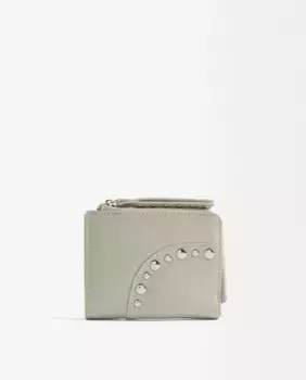 Небольшой однотонный женский кошелек на молнии Parfois, серый