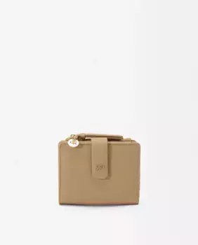 Небольшой однотонный женский кошелек с несколькими отделениями и застежкой-молнией Parfois, бежевый