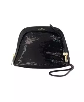 Небольшой синтетический клатч A.P.C., черный