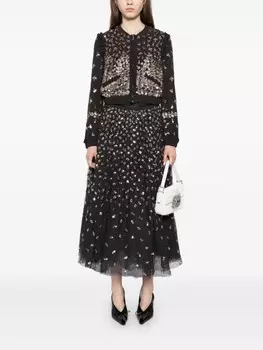 Needle & Thread бомбер Fern, серый