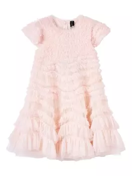 Needle & Thread платье макси с оборками, нейтральный цвет