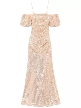 Needle & Thread платье Sunbeam Valentina, золотой