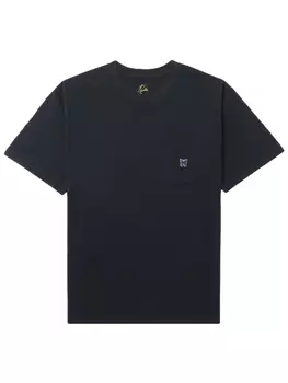 Needles футболка с вышивкой, черный