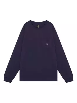 Needles футболка с вышивкой, фиолетовый