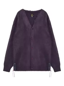 Needles кардиган со шнуровкой, фиолетовый