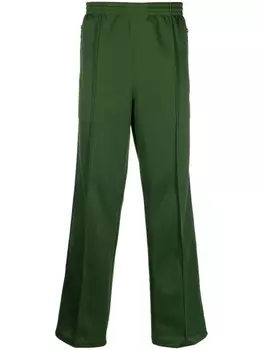 Needles спортивные брюки с вышитым логотипом, зеленый