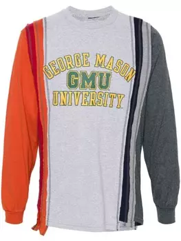 Needles толстовка в технике пэчворк, серый