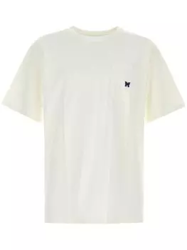 Needles вышитая футболка, белый