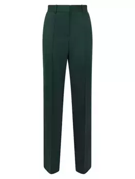 Нефритовые широкие брюки Reiss, зеленый