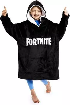 Негабаритное пончо Fortnite, черный