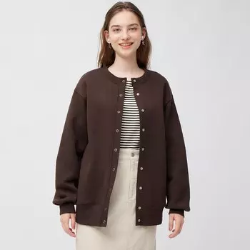 Негабаритный кардиган GU, коричневый