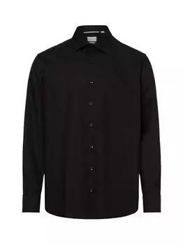 Негладкая рубашка Eterna Comfort Fit, черный