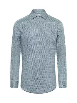 Негладкая рубашка Eterna Slim Fit, зеленый