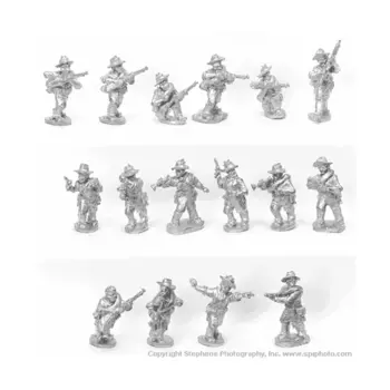 Негритянская пехота США с командованием, Colonialism - Spanish American War - America (25mm)