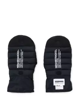 Neighborhood дутые перчатки, черный
