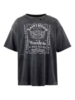 Neighborhood футболка с круглым вырезом, черный