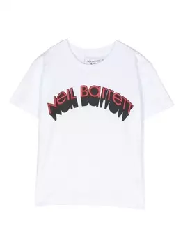 Neil Barrett футболка с логотипом, белый