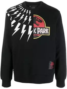 Neil Barrett толстовка с графичным принтом, черный