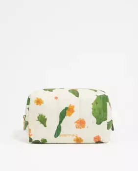 Нейлоновая косметичка для женщин среднего размера с принтом Bimba y Lola, белый