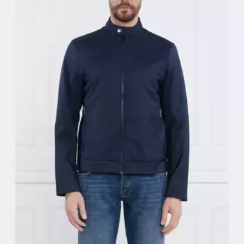 Нейлоновая куртка-гонщик стандартного кроя Michael Kors, синий