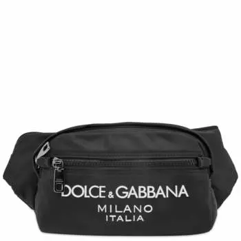 Нейлоновая поясная сумка Dolce & Gabbana, черный
