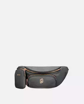 Нейлоновая поясная сумка LIUJO, черный