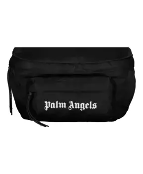 Нейлоновая поясная сумка на молнии Palm Angels, черный