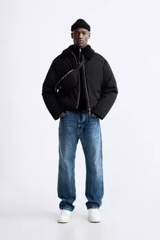 Нейлоновая поясная сумка ZARA, черный