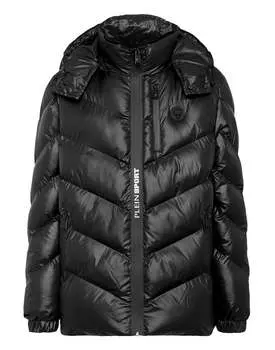 Нейлоновая стеганая куртка Tiger PLEIN SPORT, черный