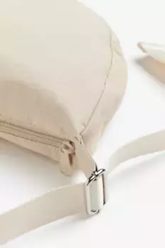 Нейлоновая сумка через плечо H&M, бежевый