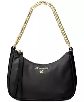 Нейлоновая сумка через плечо jet set charm chain pouchette Michael Kors, черный