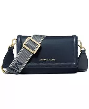 Нейлоновая сумка через плечо Mini с логотипом и лямкой Michael Kors, синий
