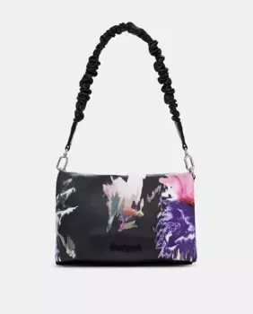 Нейлоновая сумка через плечо с цветочным принтом Desigual, цвет Negro