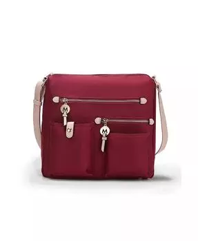 Нейлоновая сумка через плечо Serena в стиле колор-блок от Mia K Mkf Collection, фиолетовый