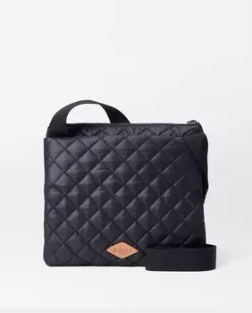 Нейлоновая сумка через плечо среднего размера на плоской подошве Metro MZ Wallace, черный