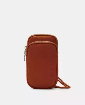 Нейлоновая сумка для мобильного телефона на молнии Desigual, коричневый