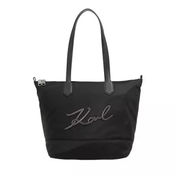 Нейлоновая сумка тоут k signature md Karl Lagerfeld, черный