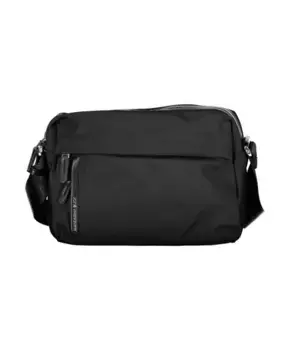 Нейлоновая сумочка с карманами и логотипом Mandarina Duck, черный