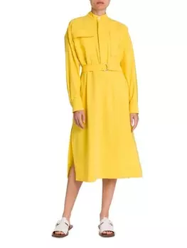 Нейлоновая туника с поясом Plan C Canary yellow