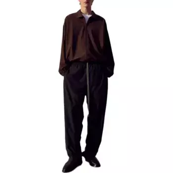 Нейлоновая верхняя рубашка Core Collection Fear Of God Essentials, цвет Nanmu Brown / Wood