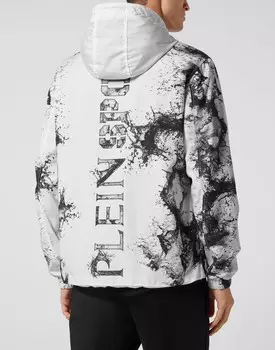 Нейлоновая ветровка Splash Extreme Plein Sport, цвет White / Black